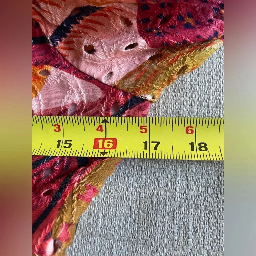 Kourt Dress Women’s Large Multi Palm Print Mini Tropical Resort Wear - Picture 9 of 11